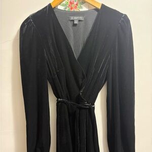 INC International Concepts Black Long Sleeve Dress